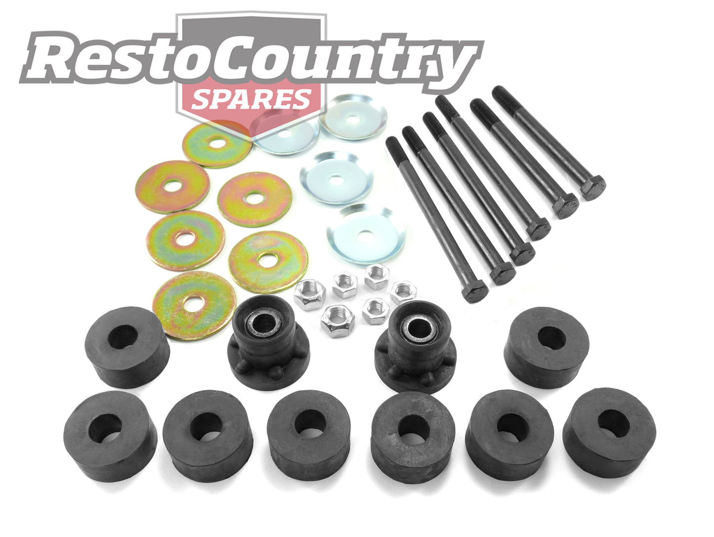 Front End Mounting Rubbers & Bolt Kit LC LJ 6 Cyl - FEK8A