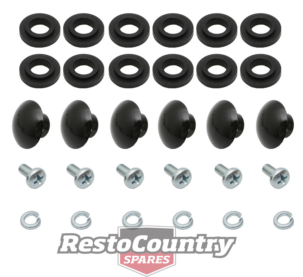 Rear Quarter Glass Dome Nut & Seal Kit LX UC Hatchback - FK1094