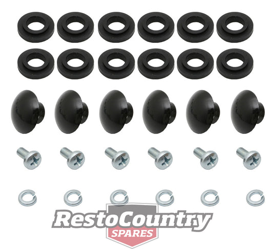 Rear Quarter Glass Dome Nut & Seal Kit LX UC Hatchback - FK1094