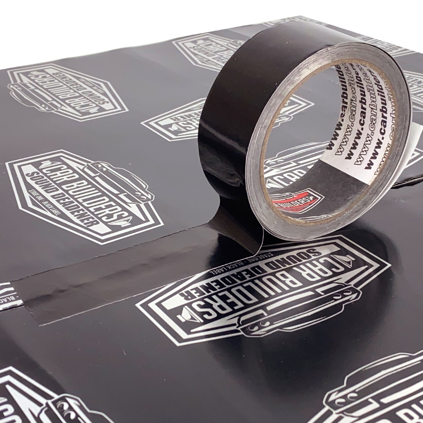 Car Builders Black Aluminium Foil Tape 38mm x 10m  - FTBLK