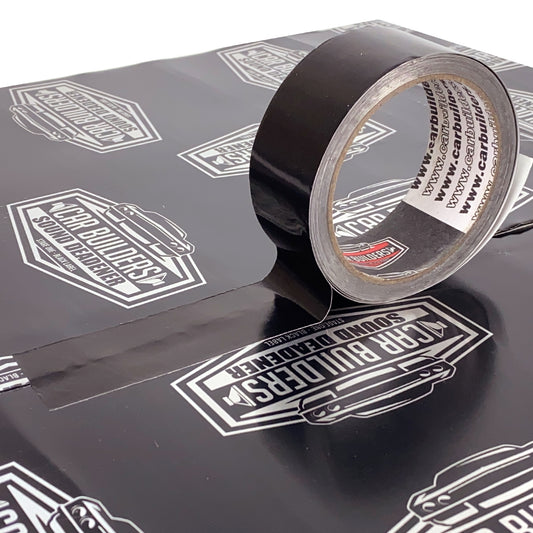 Car Builders Black Aluminium Foil Tape 38mm x 10m  - FTBLK