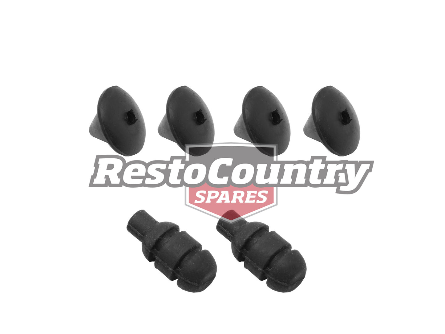 Number Plate Grommet & Mount Rubbers F & R LC LJ - G1001C