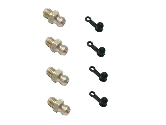 Grease Nipple Kit Inc Quarter UNF Straight Nple & Boot - GNK1