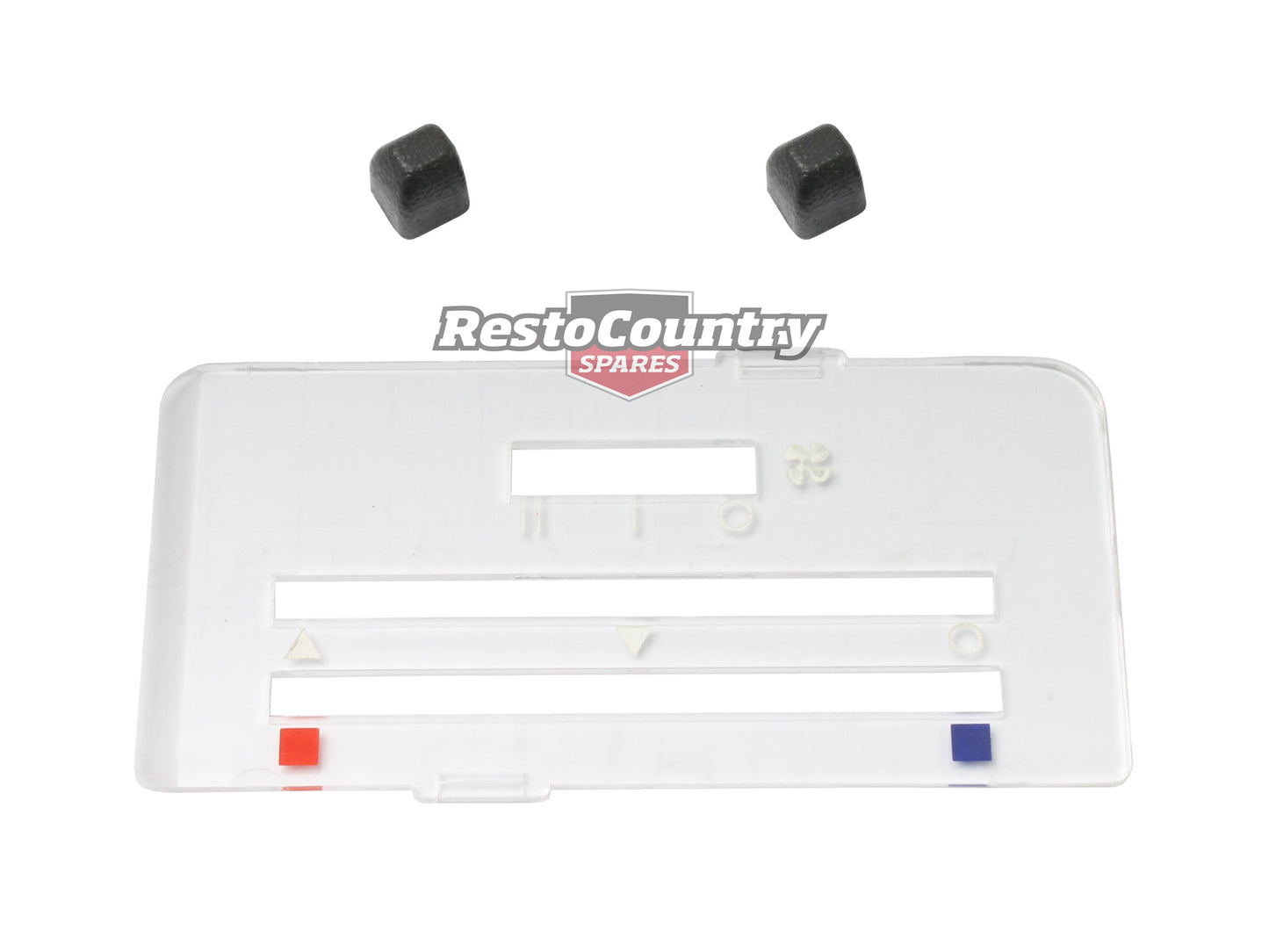 Heater Fascia & Knobs Exc Forced Air HJ HX HZ WB Commerc - H1082K