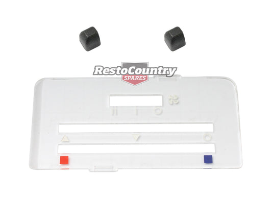 Heater Fascia & Knobs Exc Forced Air HJ HX HZ WB Commerc - H1082K