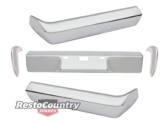 Bumper Bar Kit Front EJ EH 5pc Chrome Inc Overriders - H1285