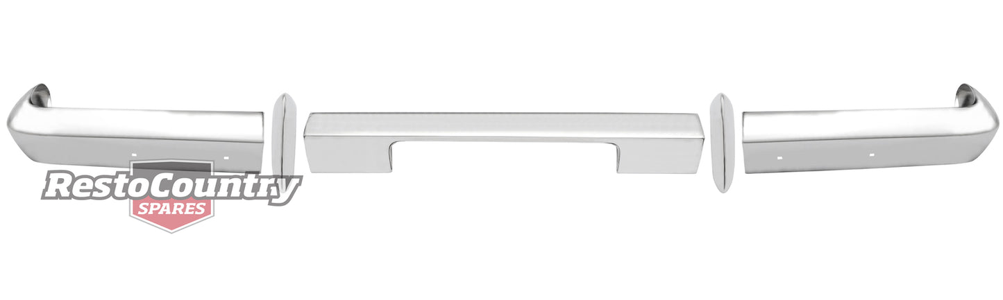 Bumper Bar Kit Rear EH 5pc Chrome Inc Overriders - H1286