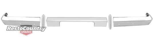 Bumper Bar Kit Rear EH 5pc Chrome Inc Overriders - H1286