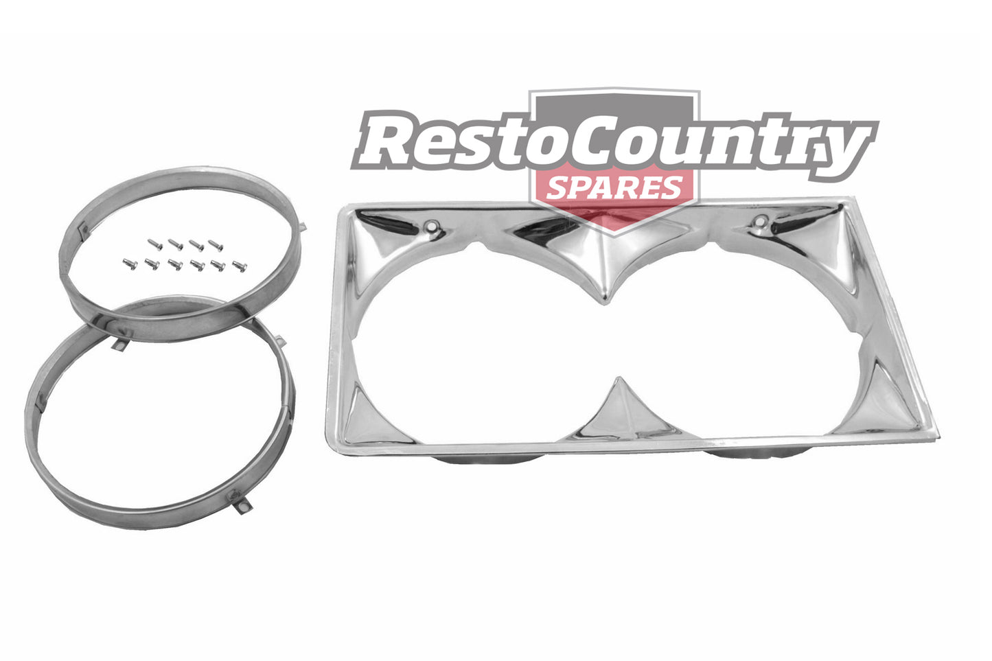 Headlight Rim Kit Inner & Outer HJ HX HZ Twin Headlight - HLR1000A