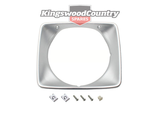 Headlight Rim HJ HX HZ Belmont Kingswood Silver - HLR1000D