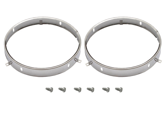 Headlight Retaining Rim Kit HJ HZ LJ LH LX 7" Pair - HLR1010