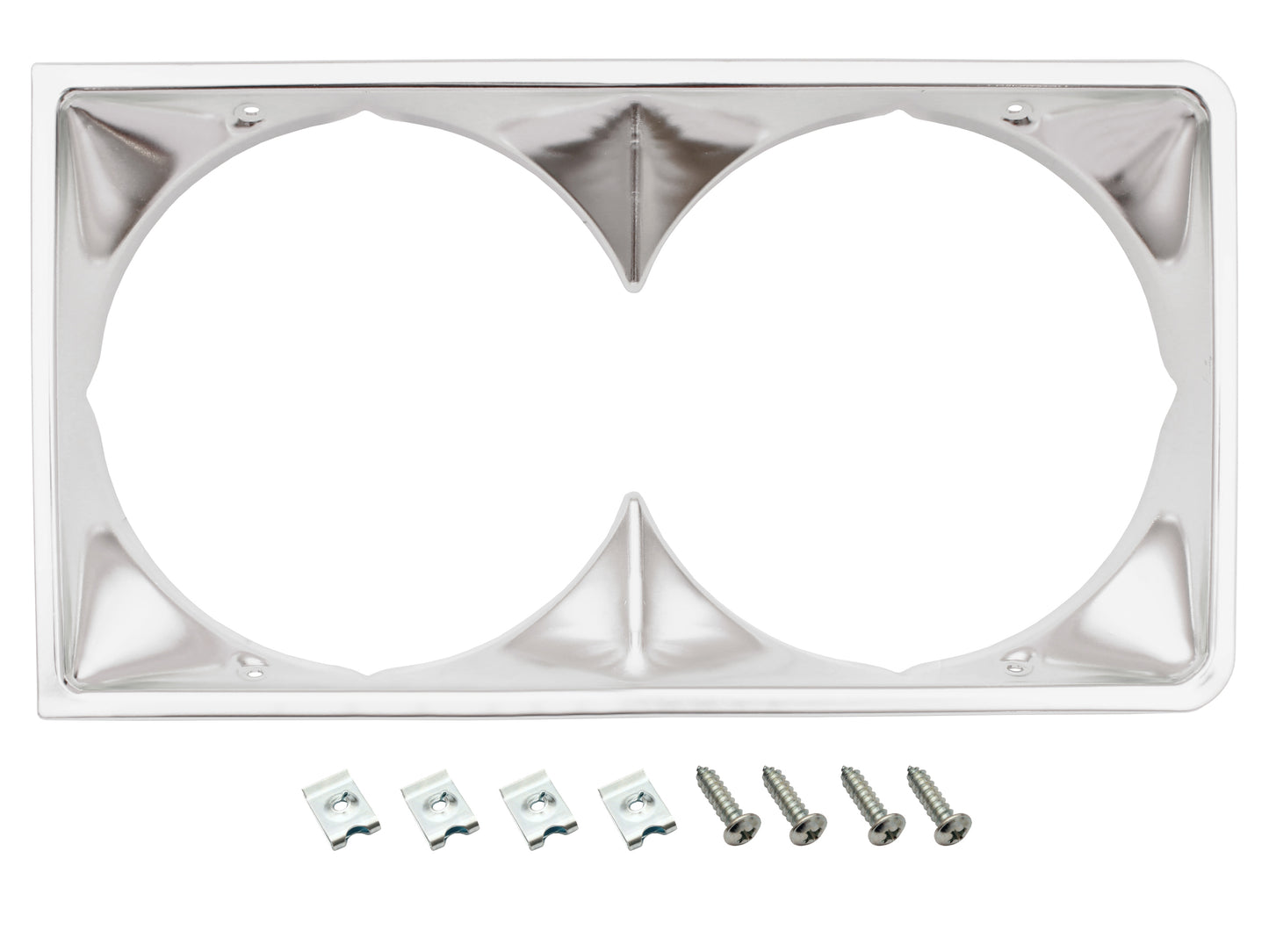Headlight Rim Kit Inner & Outer L&R HJ HX HZ Premier Silver - HLRKHJPS