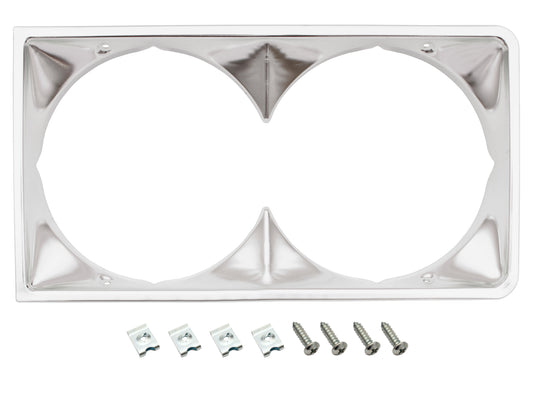 Headlight Rim Kit Inner & Outer L&R HJ HX HZ Premier Silver - HLRKHJPS
