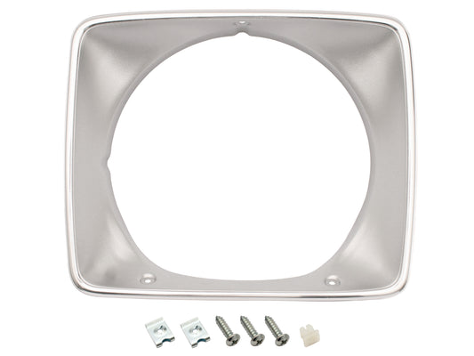 Headlight Rim Kit Inner & Outer Left & Right HJ HX HZ Belmont Kingswood Silver - HLRKHJS