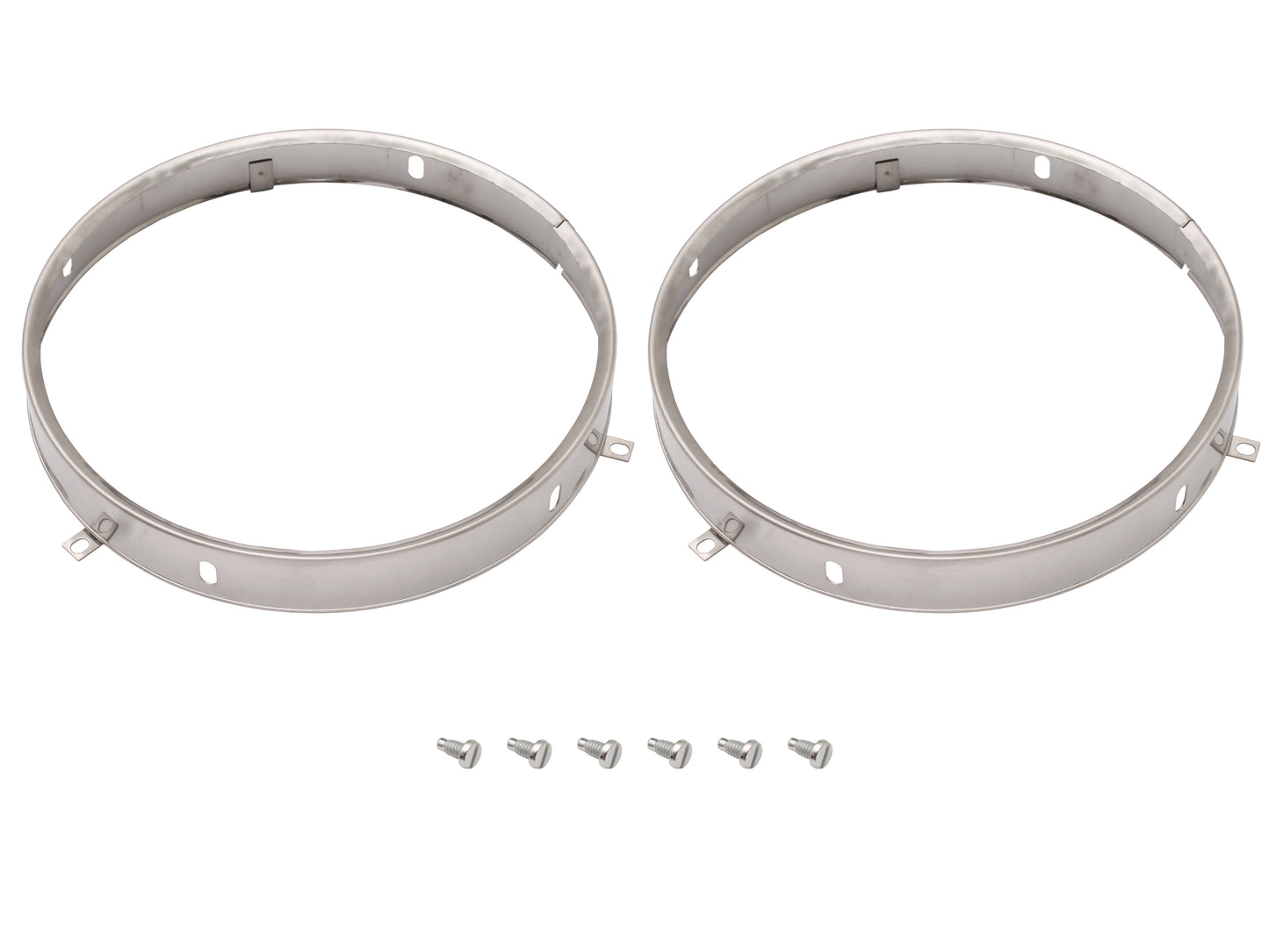 Headlight Rim Kit Inner & Outer L&R HJ HX HZ Tonner Silver - HLRKHJTS