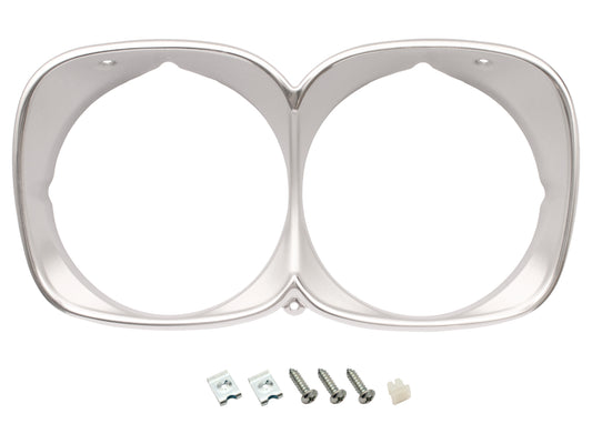 Headlight Rim Kit Inner & Outer L&R HQ Premier LS Silver - HLRKHQPS