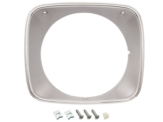 Headlight Rim Kit Inner & Outer L&R LH LX Torana Silver - HLRKLHS