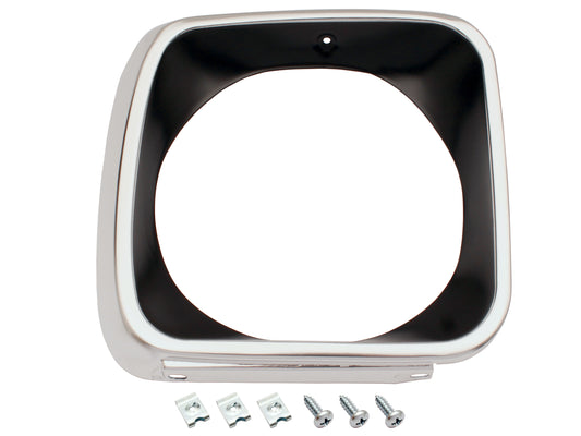 Headlight Rim Kit Inner & Outer L&R LJ Torana Black - HLRKLJ