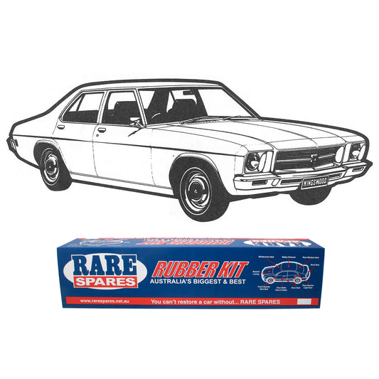 Body Rubber Kit Holden HQ Sedan (Black) - HQ1P