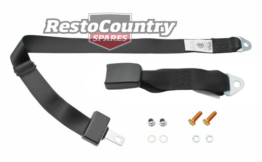 Seat Belt Black Lap Sash 275mm Webb Buckle - K1635S