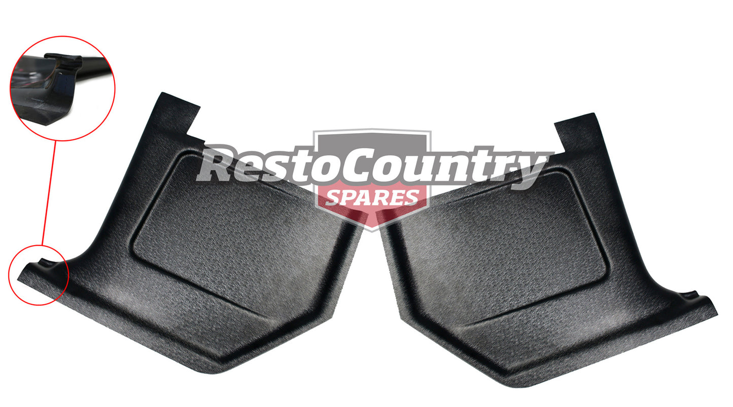 Kick Panels XW XY Falcon ZC ZD Fairlane Black - KP2001