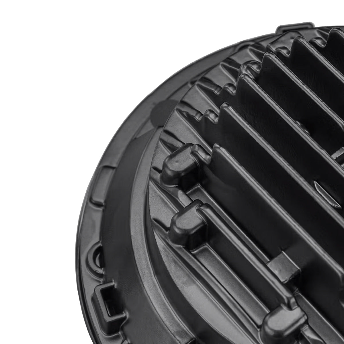 STEDI Headlight Sealed Beam Standard Replacement 7" Carbon Black LED With Parker - LEDMOTO-CARBON-7BLK