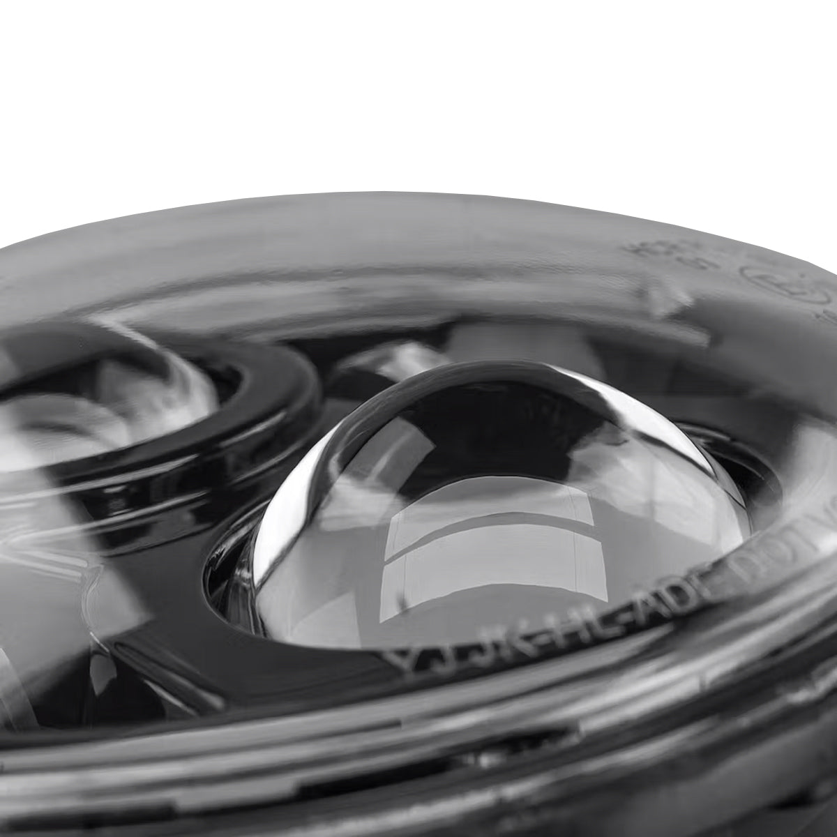 STEDI Headlight Sealed Beam Standard Replacement 7" Carbon Black LED With Parker - LEDMOTO-CARBON-7BLK