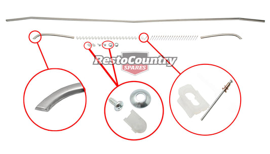 Bonnet & Fender Moulding Kit HK HT HG Inc Clips - M1010
