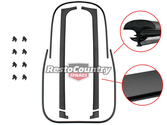 Windscreen Moulding Kit VL Commodore Grain Finish - M39445