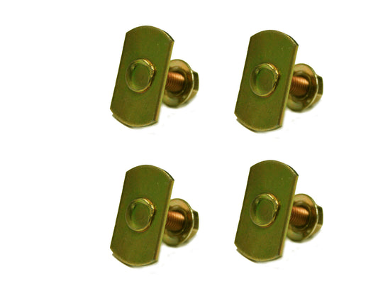 Universal Retainer Plate & Stud Type 20x12mm 4mm Thread 4pcs - MB0009