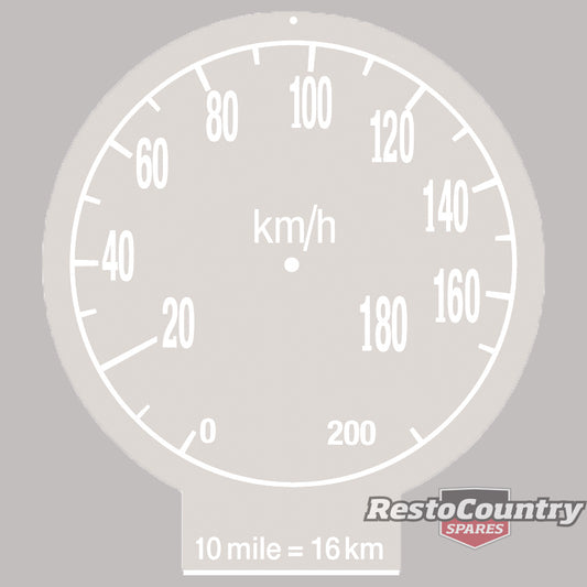 Decal Metric Speedo Conversion HD HR Holden - MSC2101