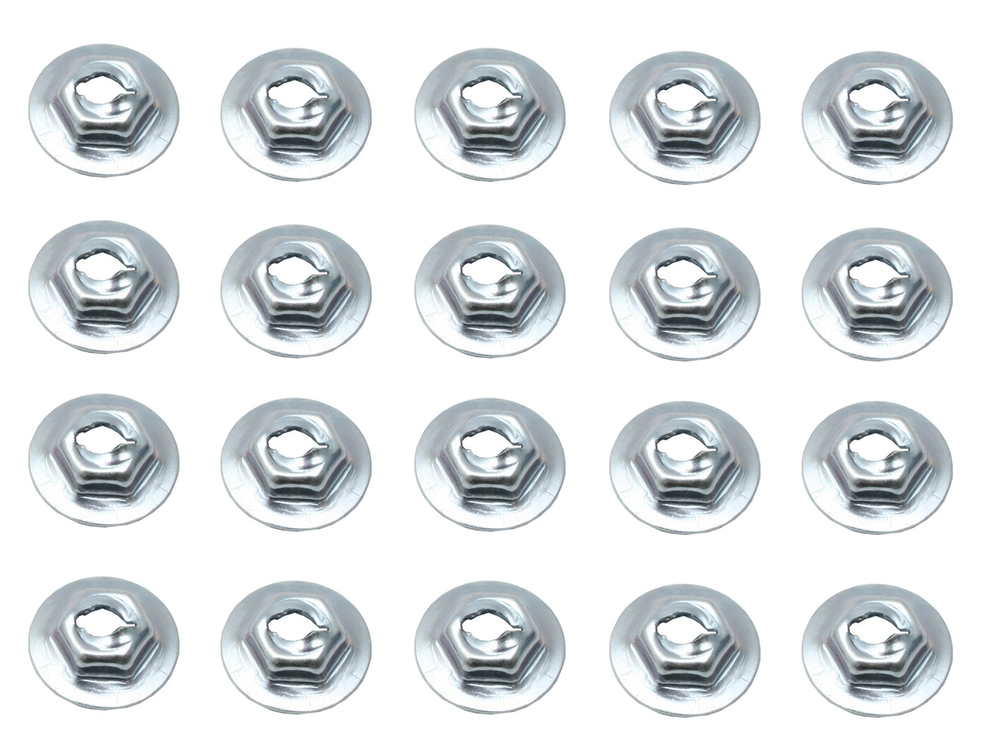Universal Speed Nut Kit 1/8" Stud 5/16" Hex 17/32" 20pcs - NS0010