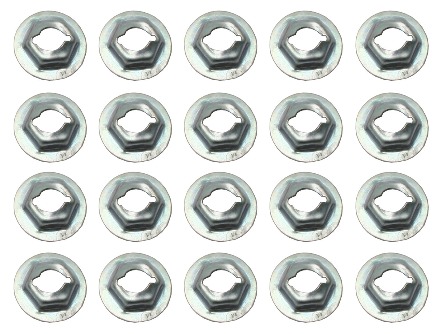 Universal Speed Nut Kit 1/4" Stud 7/16" Hex 11/16" 20pcs - NS0014