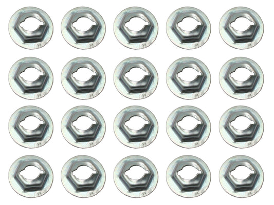 Universal Speed Nut Kit 1/4" Stud 7/16" Hex 11/16" 20pcs - NS0014