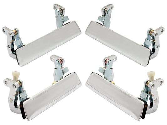 Door Handle Kit Outer LC LJ Chrome LH&RH Fr&Rear(4) - ODHLC4