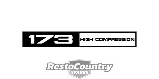 Decal Rocker Cover "173 High Compression" HQ LH LX - RCD1003