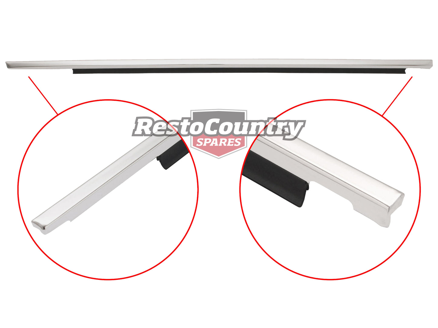 Door Belt & Moulding VB VC VH Commodore Right Front Outer - RDB1001BR