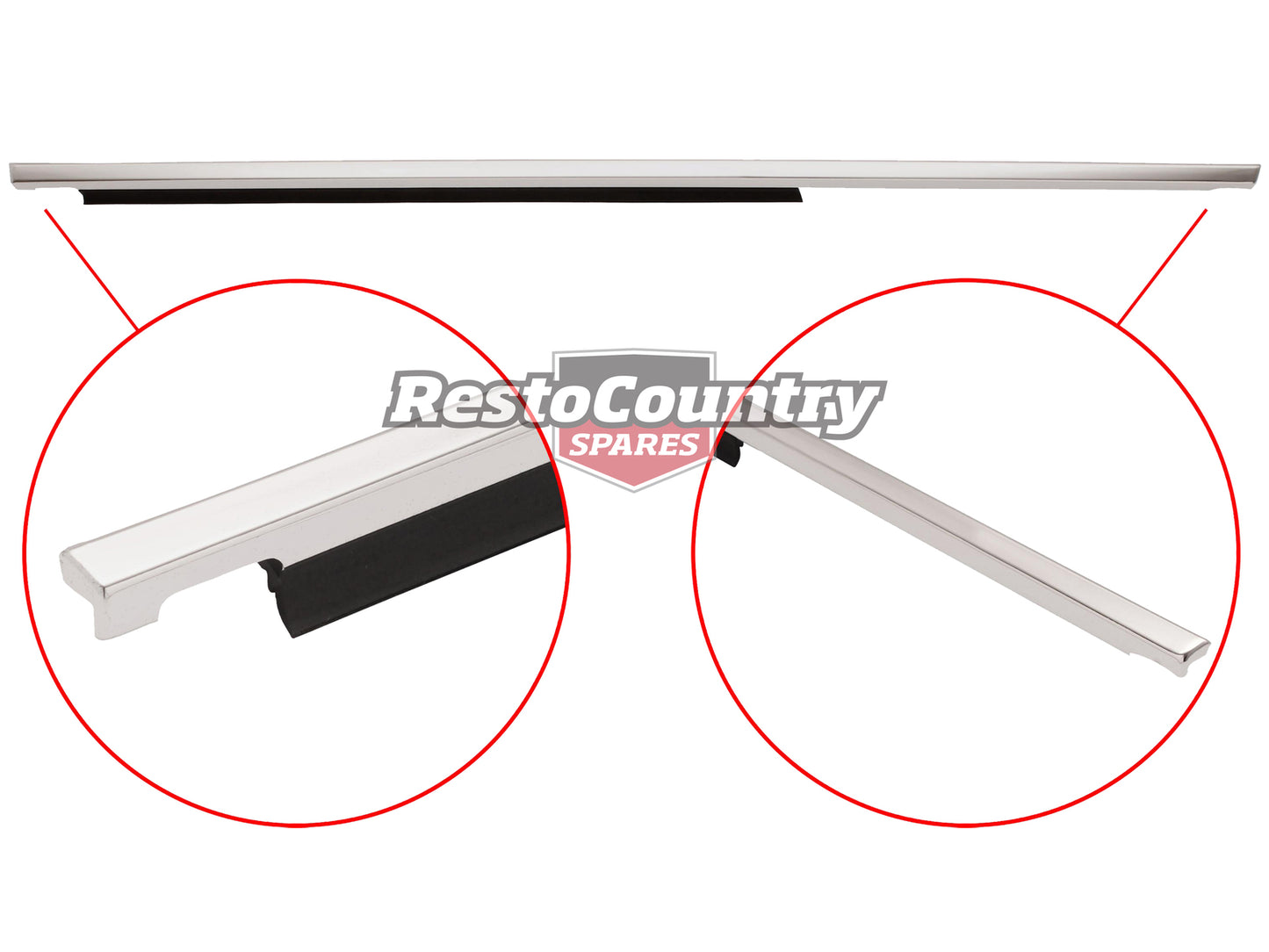 Door Belt & Moulding VB VC VH Commodore Right Rear Outer - RDB1002BR