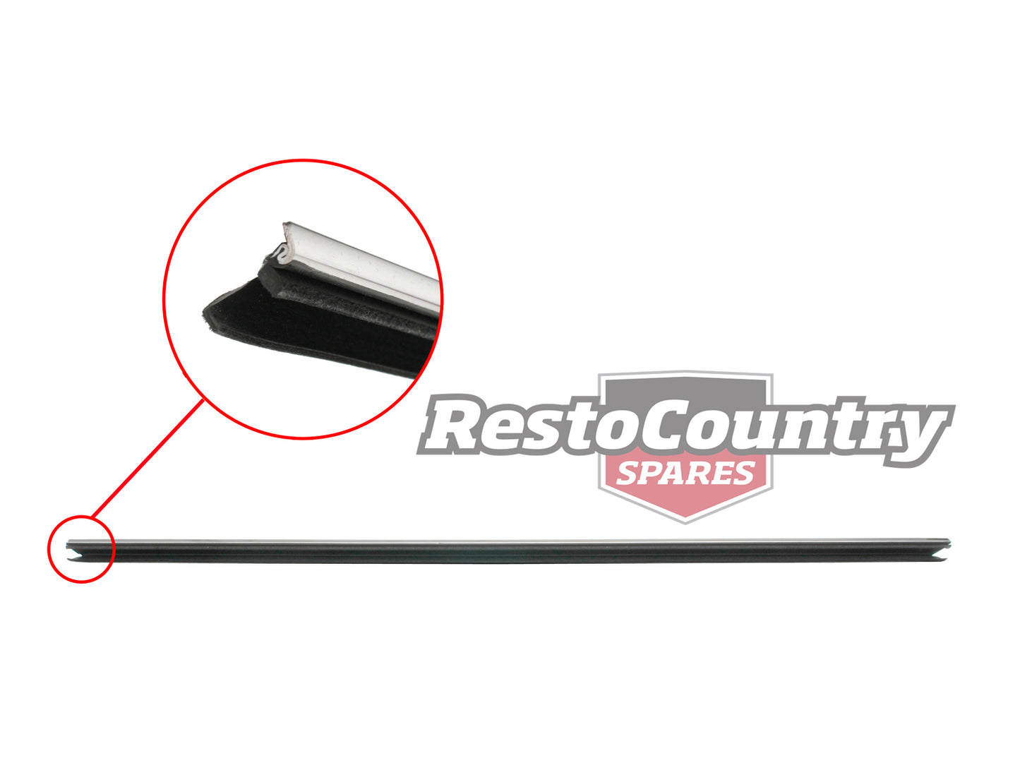 Door Belt VB VC VH Commodore Front Inner Chrome Edge - RDB1003A