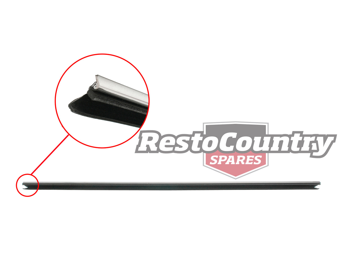 Door Belt VB VC VH Commodore Rear Inner Chrome Edge - RDB1004A