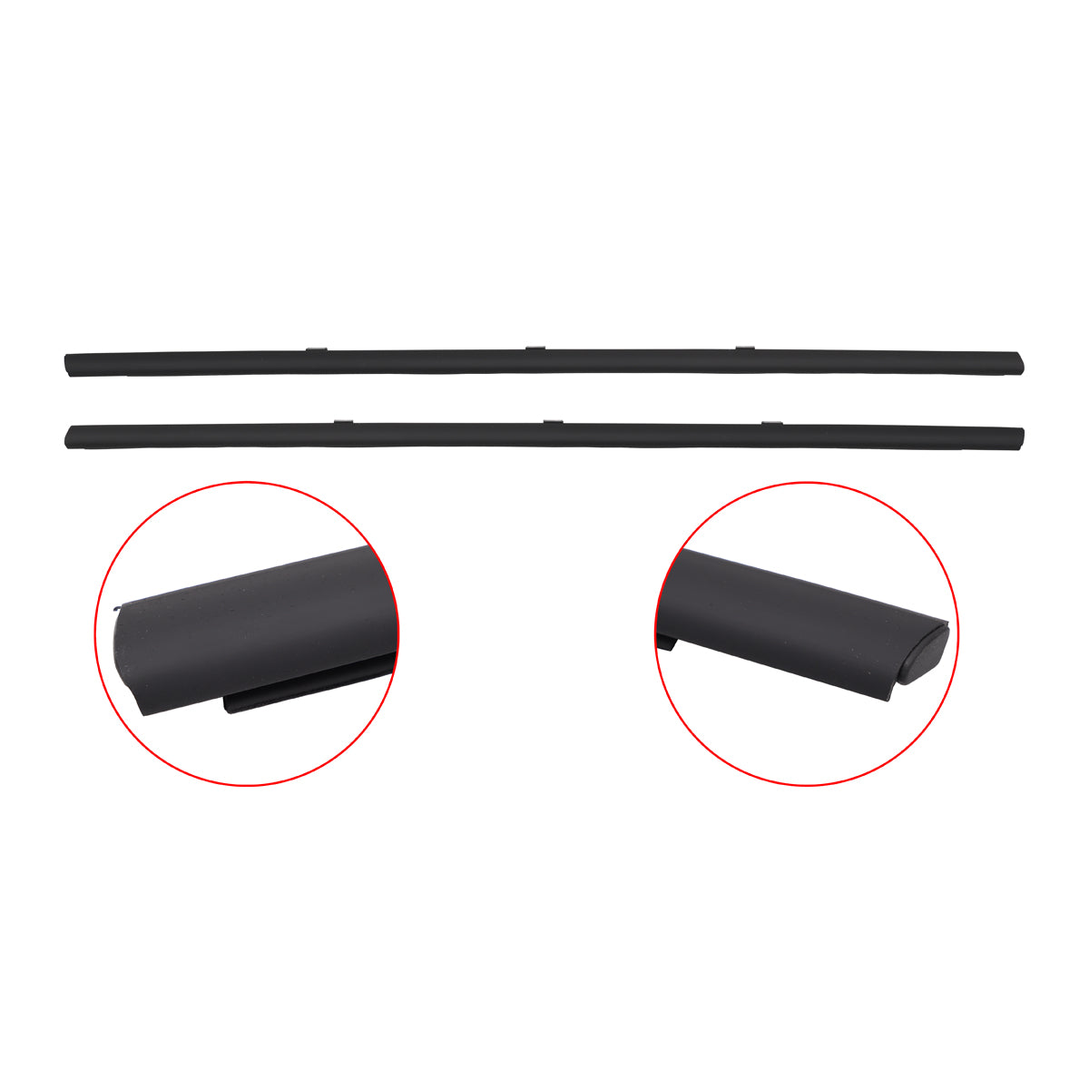 Door Belt Kit Genuine Outer Black VT VU VX VY VZ Set of 4 Sedan - RDB1092