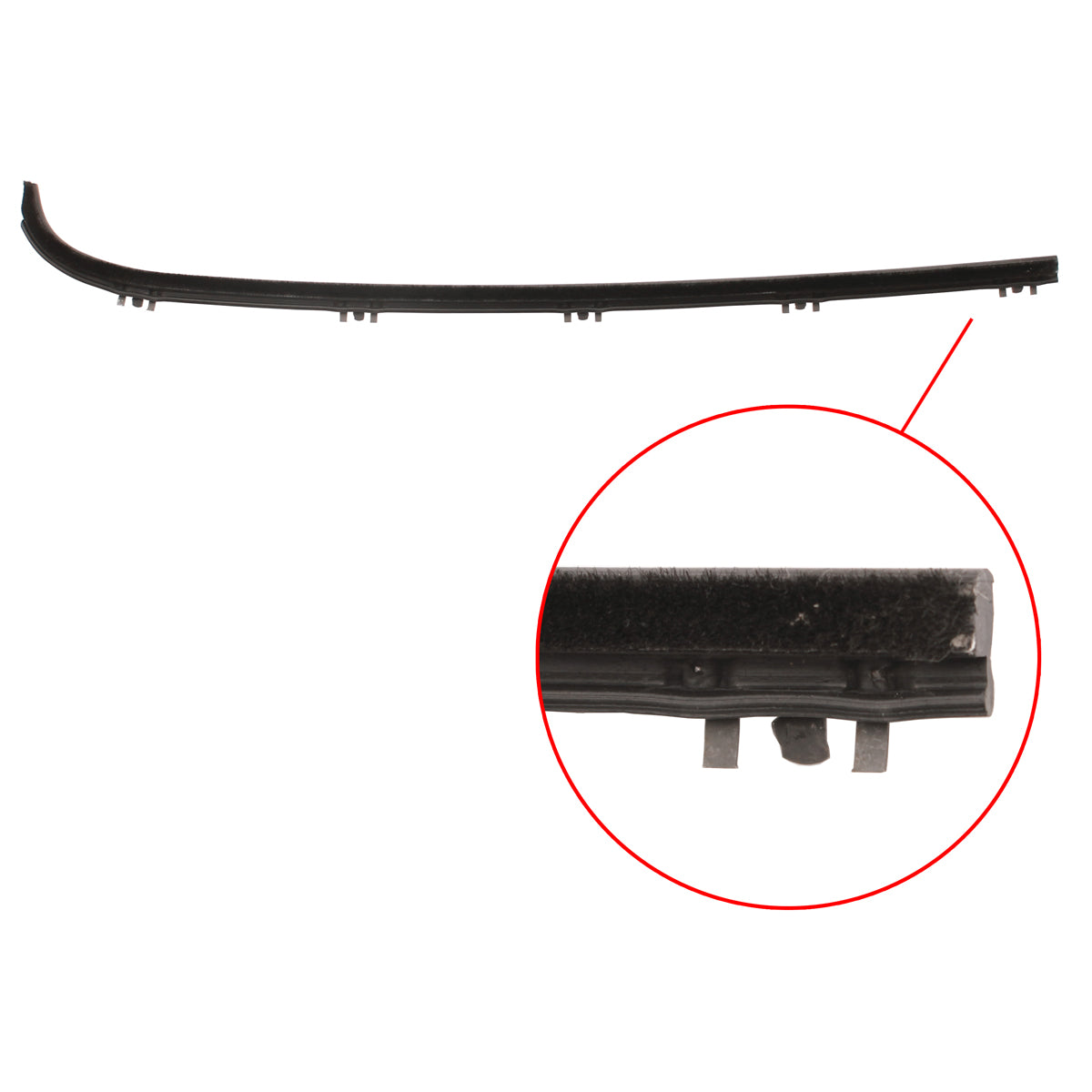 Door Belt Ford Bronco LHF Outer Replacement - RDB2067