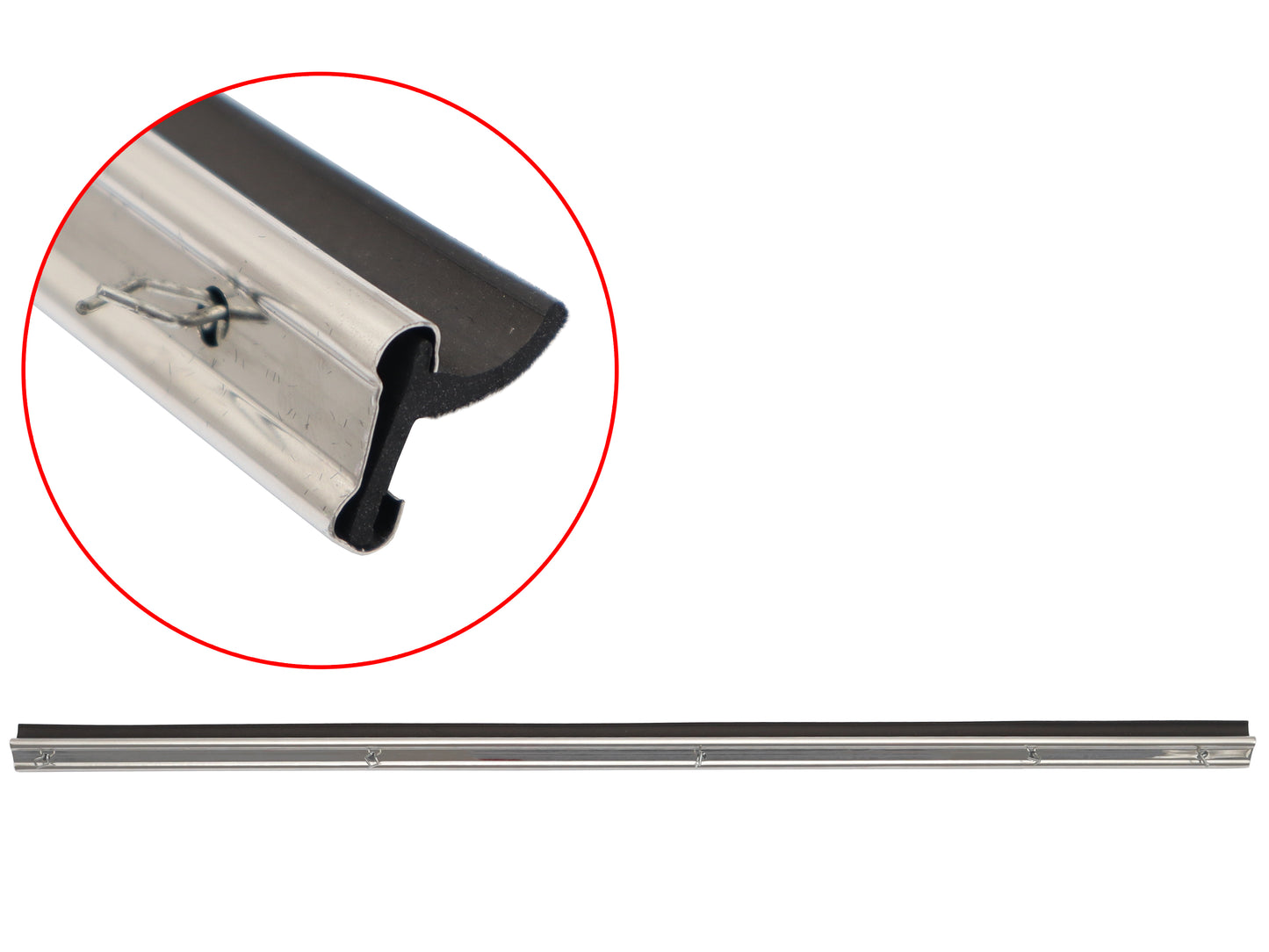 Door Belt For Toyota Landcruiser FJ60 LHF Inner With 1/4 Window Stainless Type - RDB3673