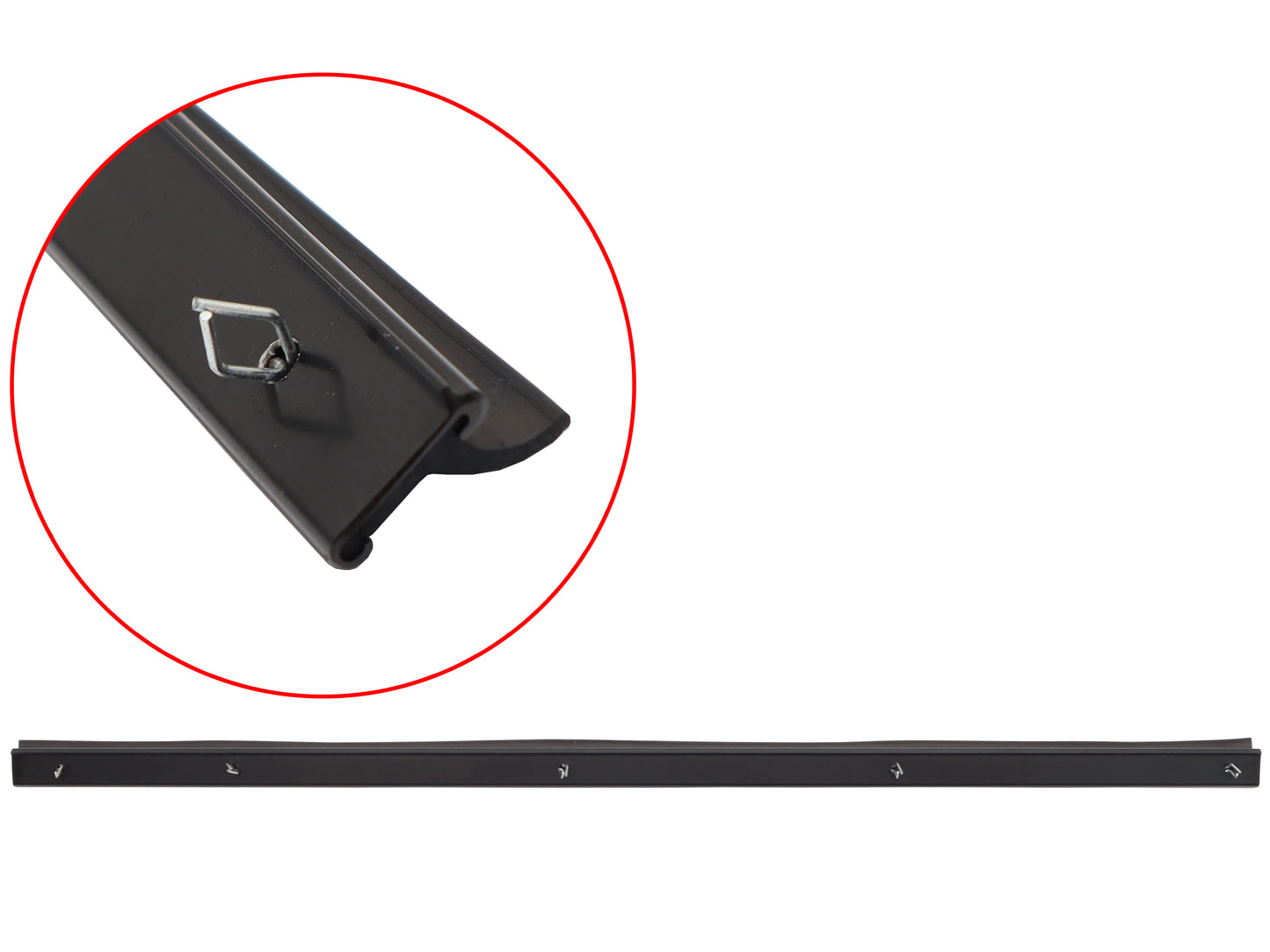 Door Belt For Toyota Landcruiser FJ60 RHF Inner With 1/4 Window Black Trim Type - RDB3674BL