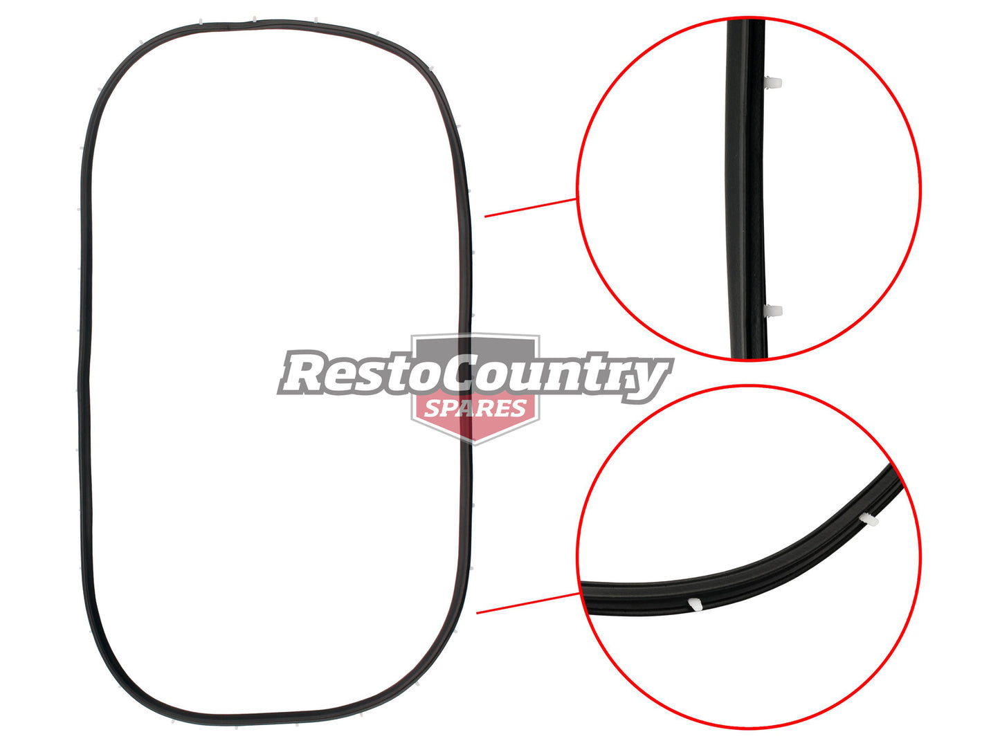 Door Seal HD HR HK HT HG Left & Right Rear Sedan - RDS1060
