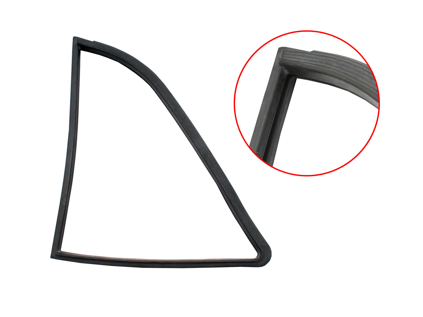 Seal Quarter Glass Rear Door FB EK Left Hand - RRQS117