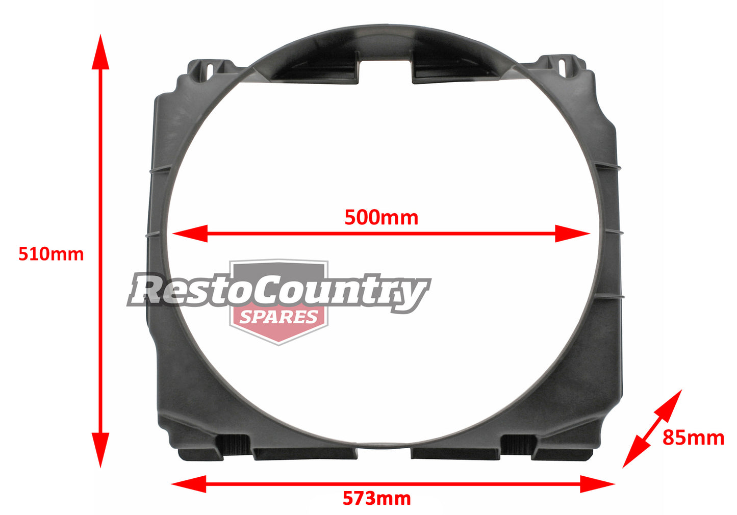 Radiator Shroud XA XB ZF ZG V8 Non Airconditioned - RS2002