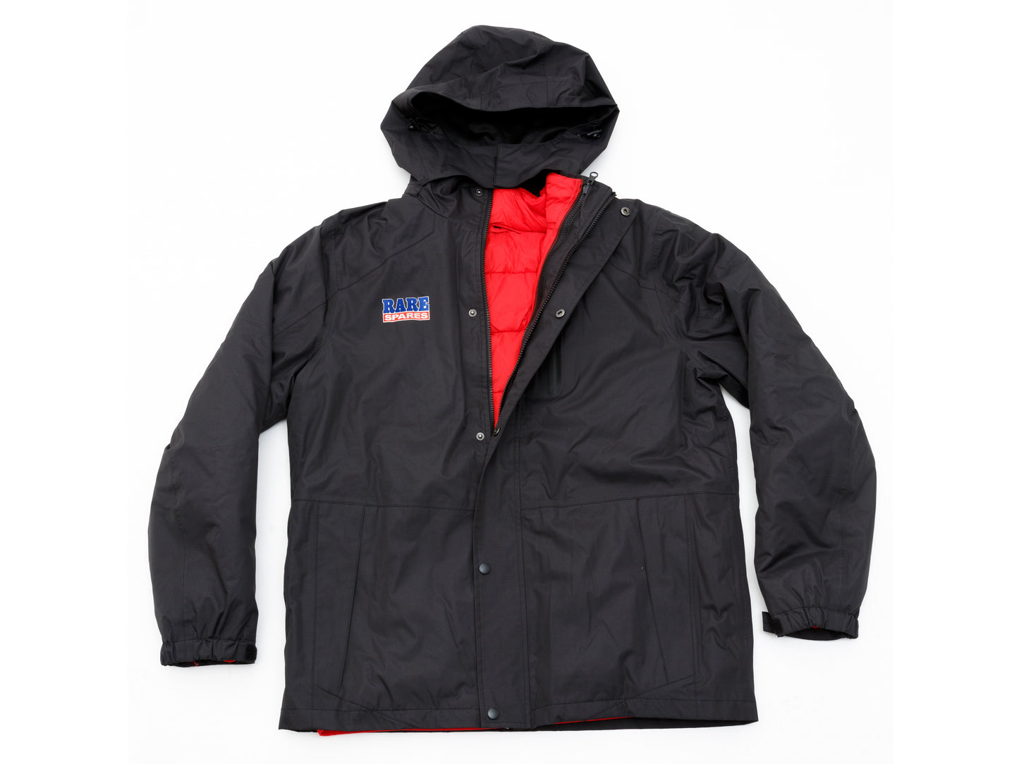 Rare Spares 3-IN-1 Jacket - Black & Red (Small) - RS3IN1JACKET-S