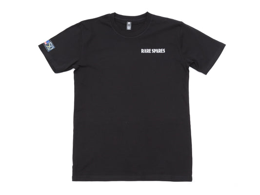 Rare Spares Ford T-Shirt - Black - White Print - 2XL - RSFTBL-2XL