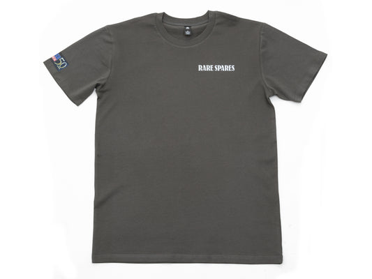 Rare Spares Holden T-Shirt - Charcoal - White Print - Large - RSHTCA-L